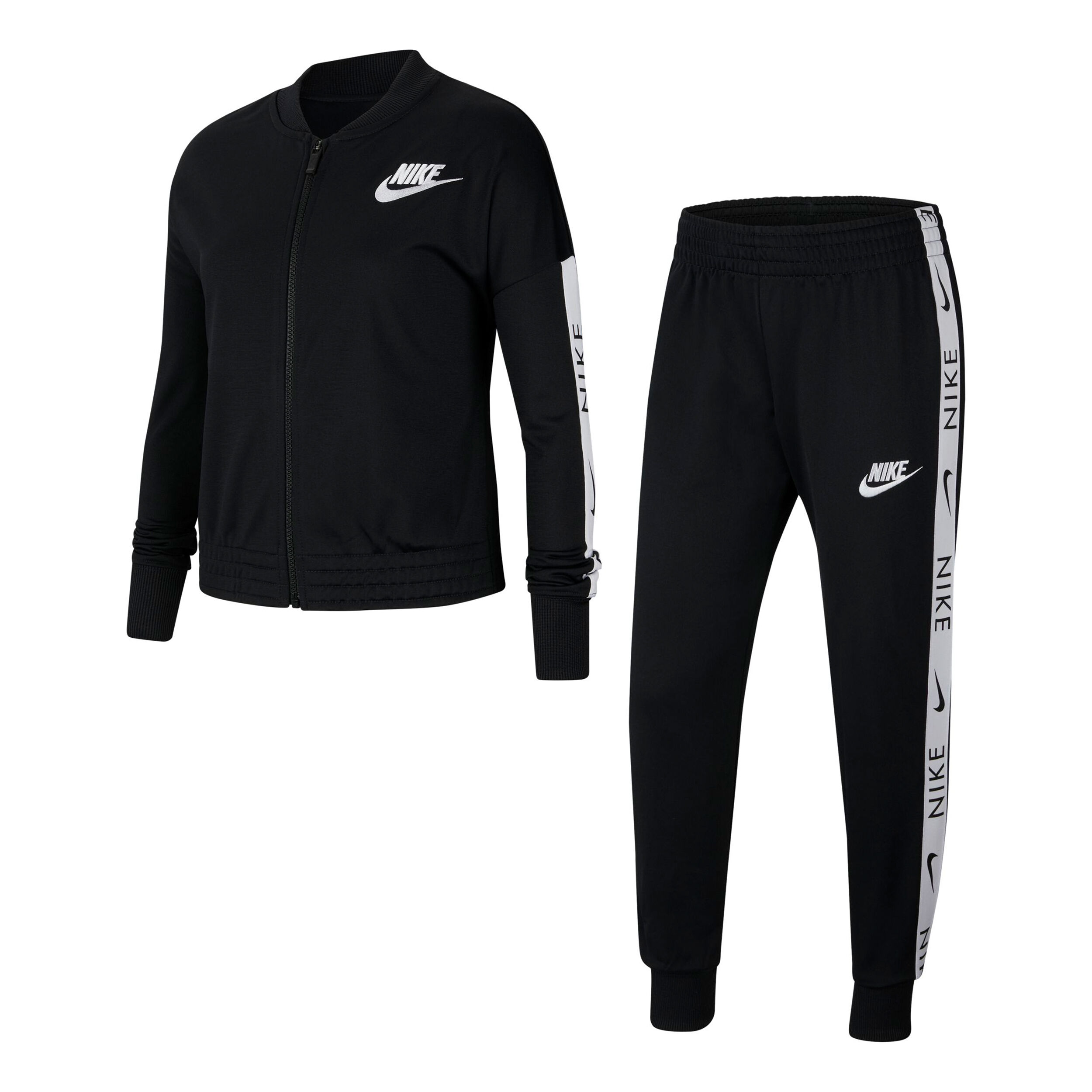 Sportswear Trainingsanzug Mädchen - Schwarz, Weiß
