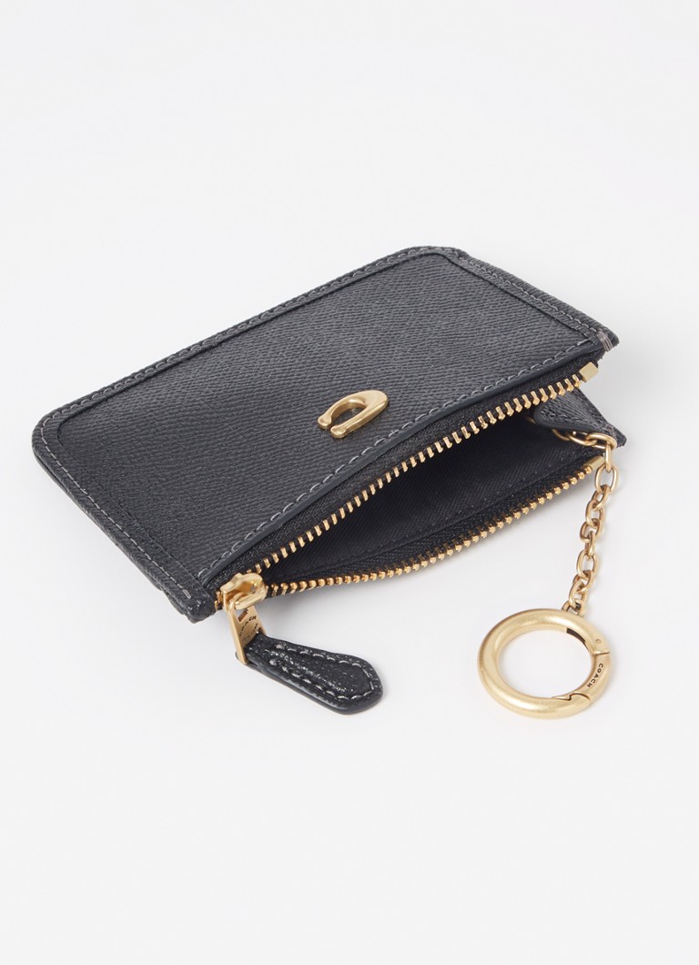 Portcard mini din piele Coach