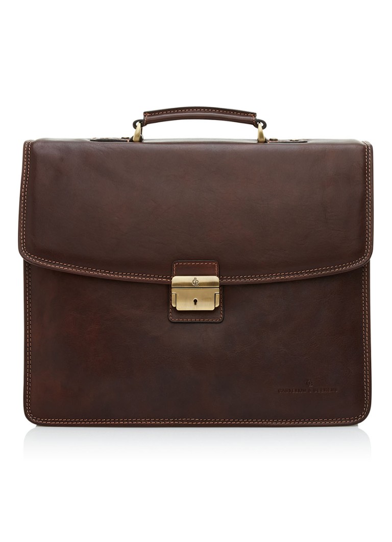 Castelijn & Beerens  Verona businesstas van leer met 15,6 inch laptopvak