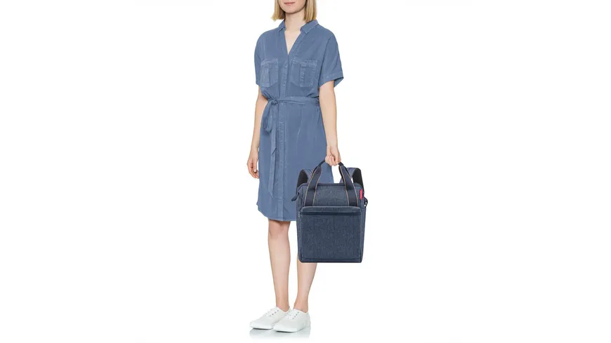 reisenthel Allrounder Herringbone R dark blue