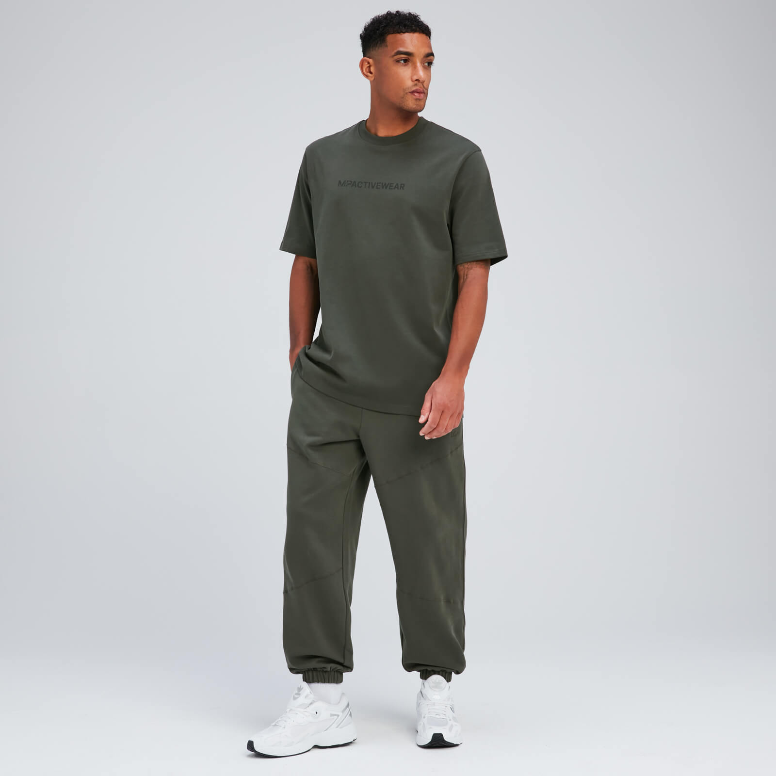 T-shirt oversize MP Rest Day pour hommes – Vert taupe
