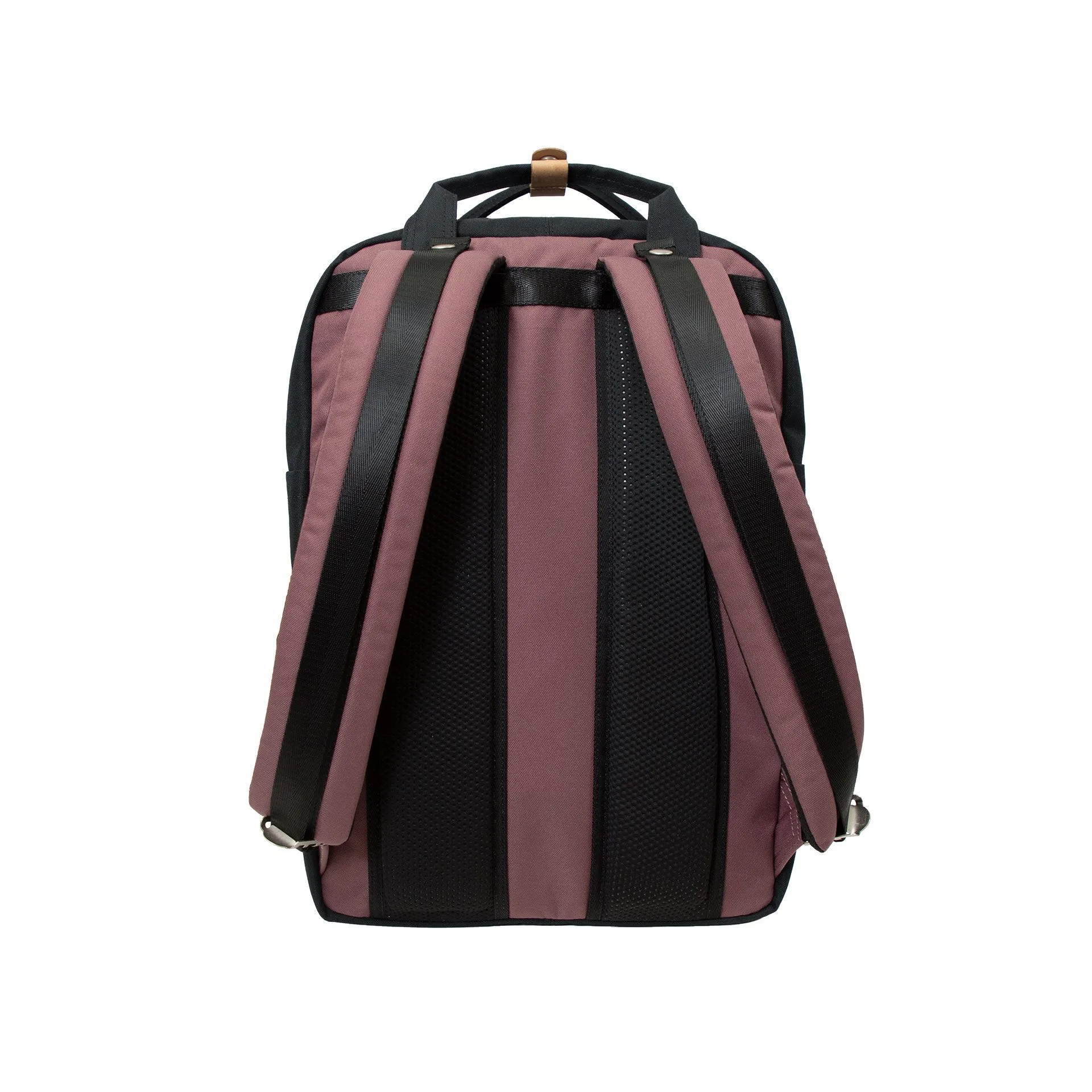 Doughnut Macaroon Large Reborn Backpack - plum x denim