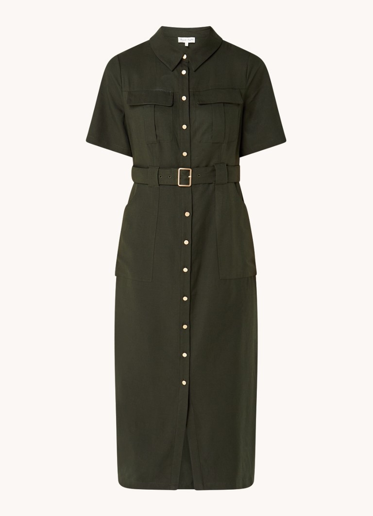Vestido blusa midi de Phase Eight Willow Lyocell con cinturón