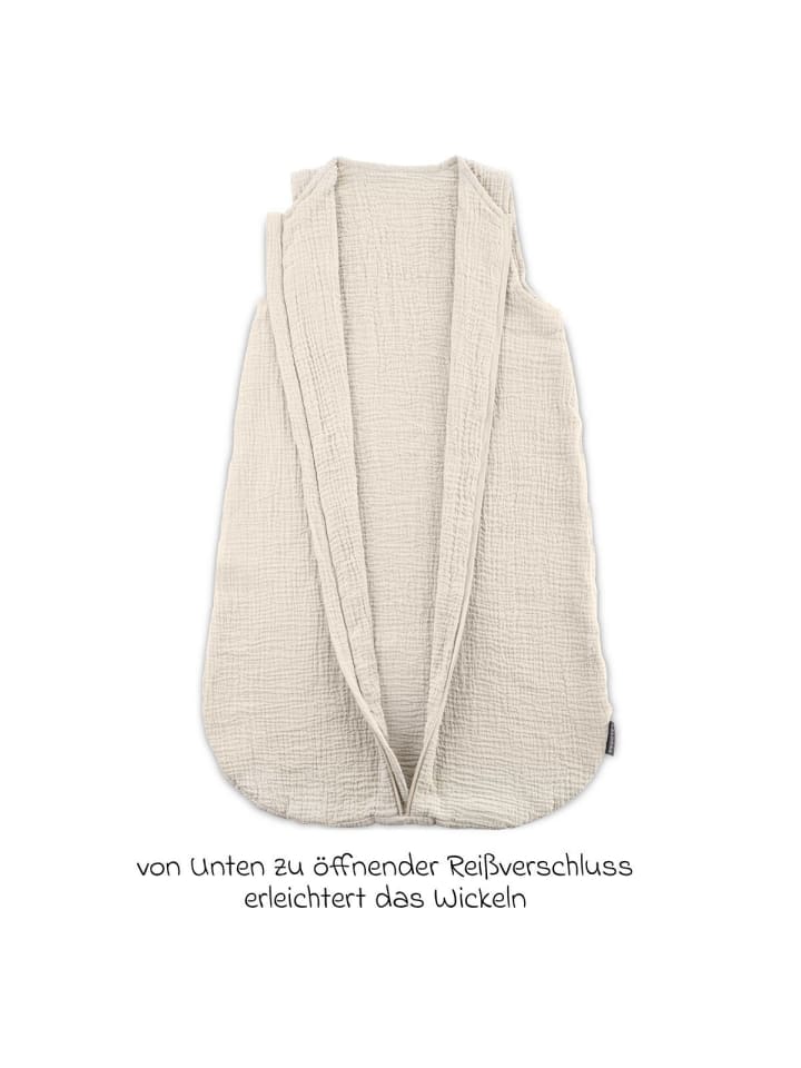 LaLoona Sommer-Schlafsack Musselin / Mull - Beige in beige günstig kaufen