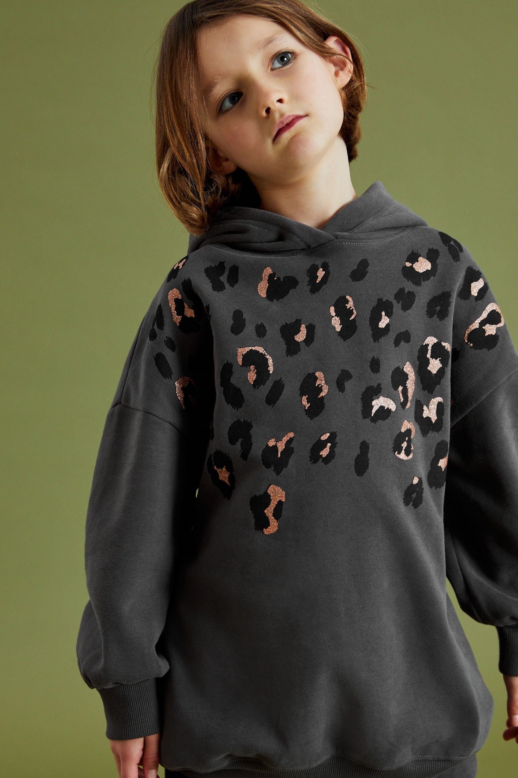 Next Longsweatshirt Langes Kapuzensweatshirt (1-tlg)