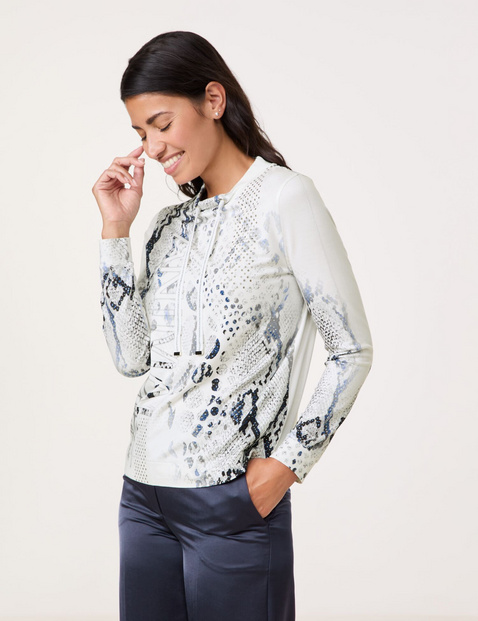 Langarmshirt mit Lurex-Details