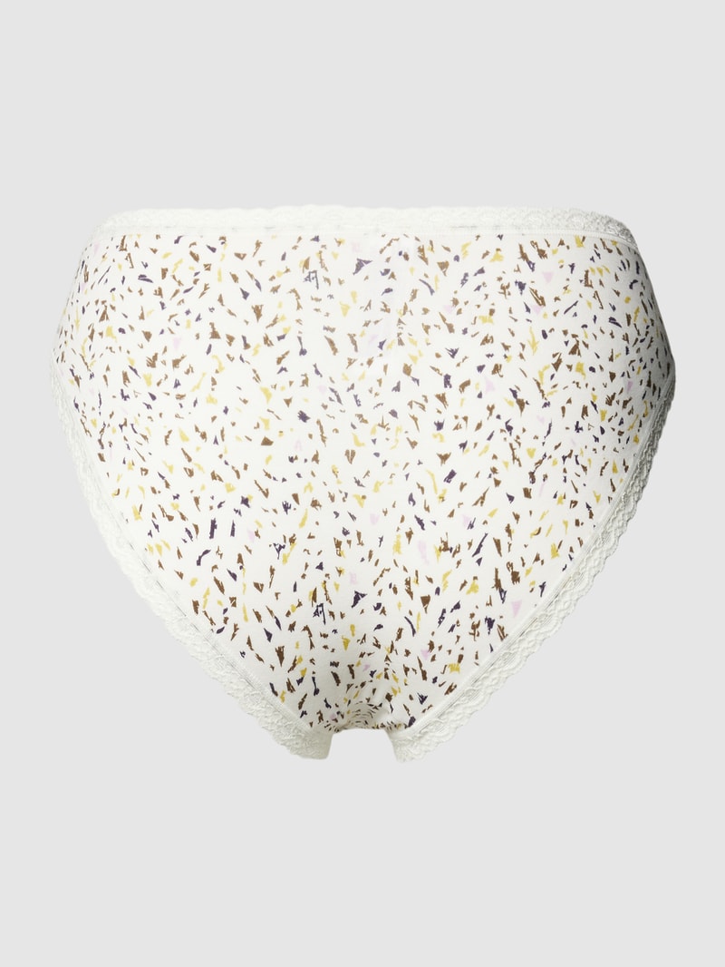 Slip im 3er-Pack mit Muschelsaum Modell 'Tai' in lavendel