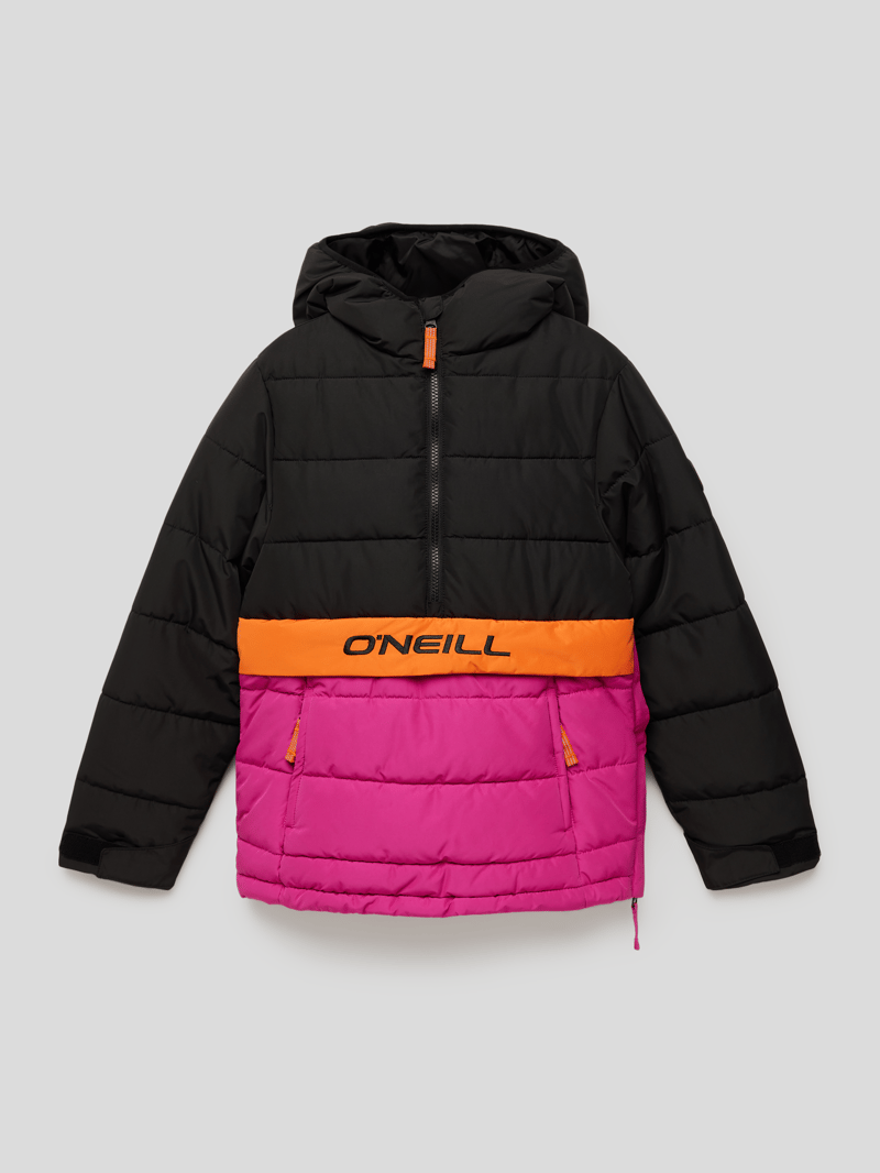 Anorak mit kurzem Reißverschluss in fuchsia