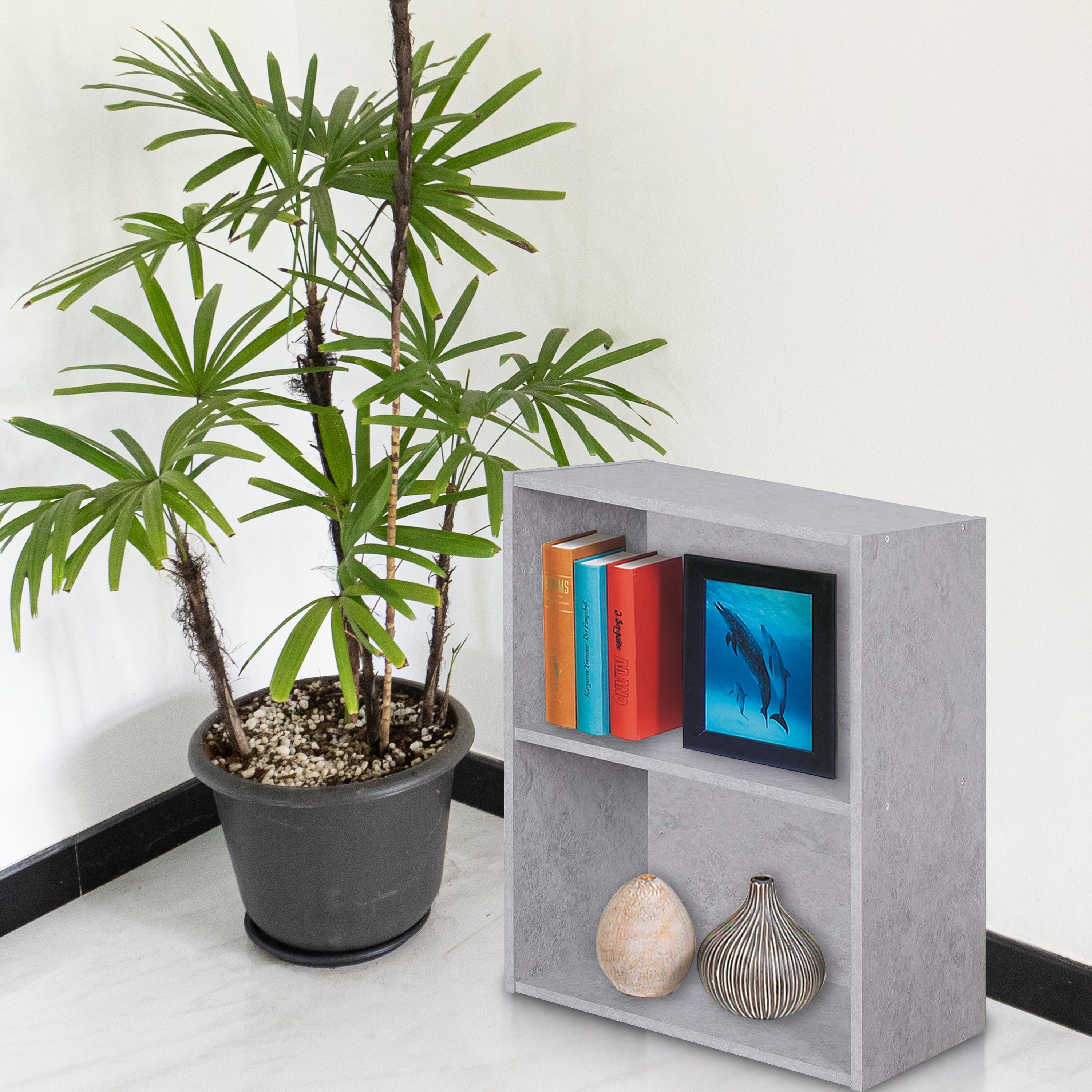 habeig Bücherregal Tube Bücherregal Standregal 2 Fächer Belastung Regalboden Standregal