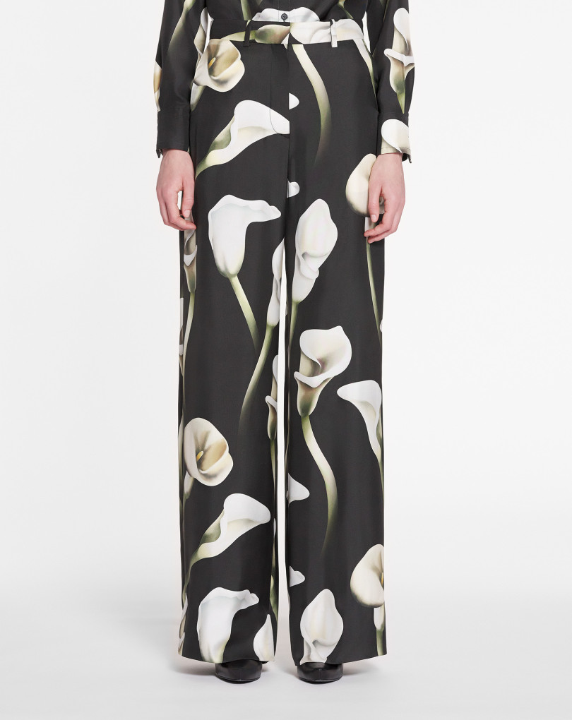 PANTALON LARGE À IMPRIMÉ ARUM