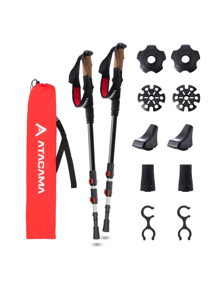 Atacama ATACAMA Nordic Walking Stöcke Damen und Herren Wanderstöcke Faltbar & Wanderst günstig kaufen onesize