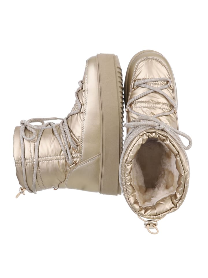 Ital-Design Stiefelette in Gold günstig kaufen