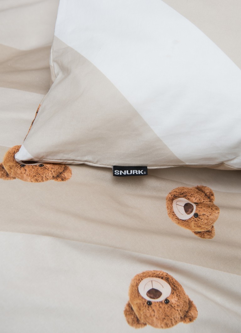 Snurk Teddy duvet cover set made of organic cotton 160 TC - includes pillowcase