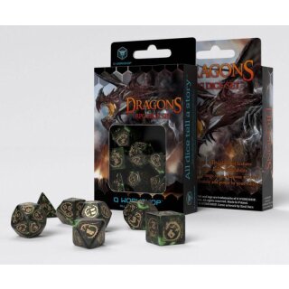 Dragon Dice Bottle-Green/Gold (7)