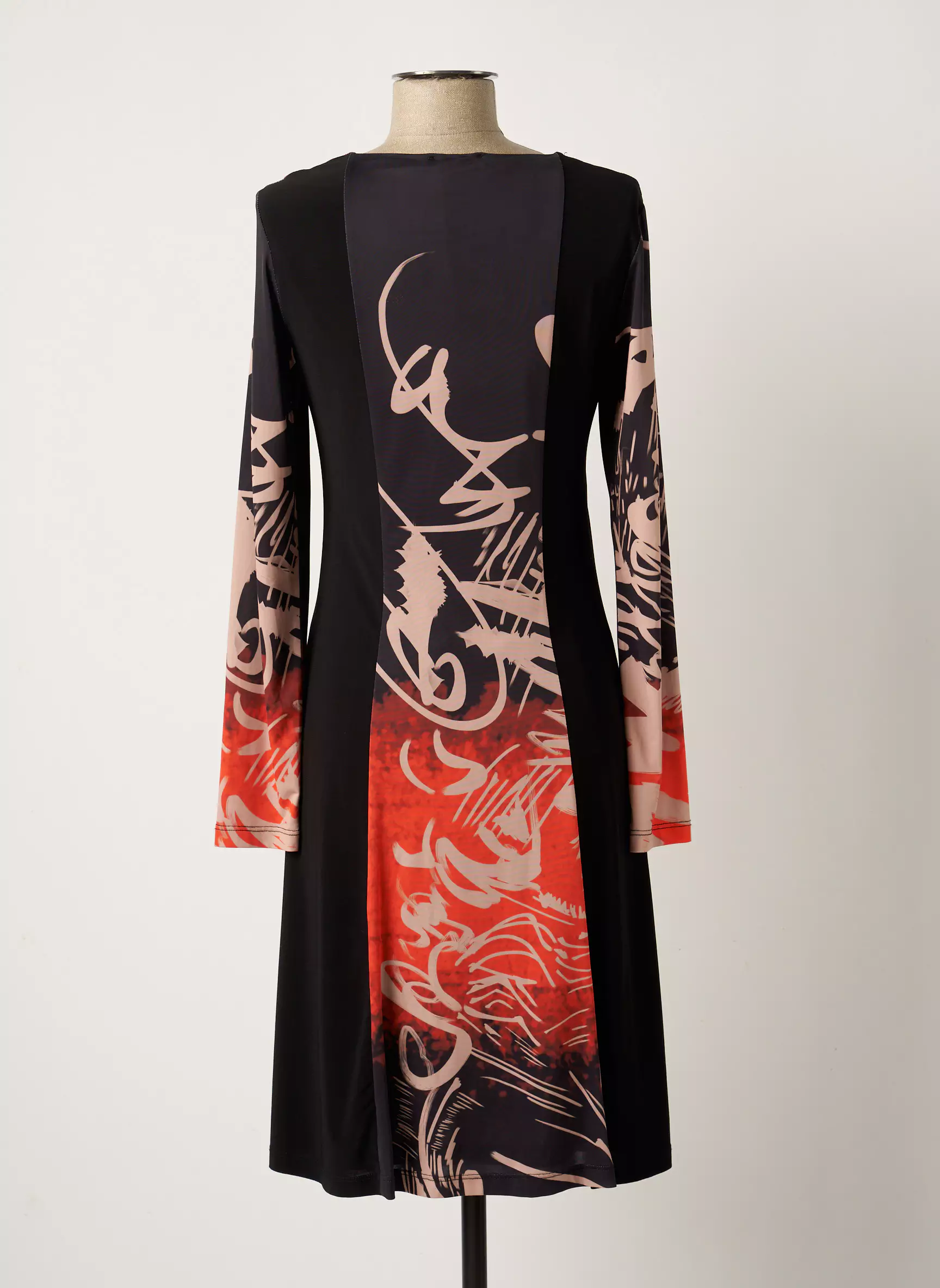 Eroke Robes Mi Longues Femme couleur noir
