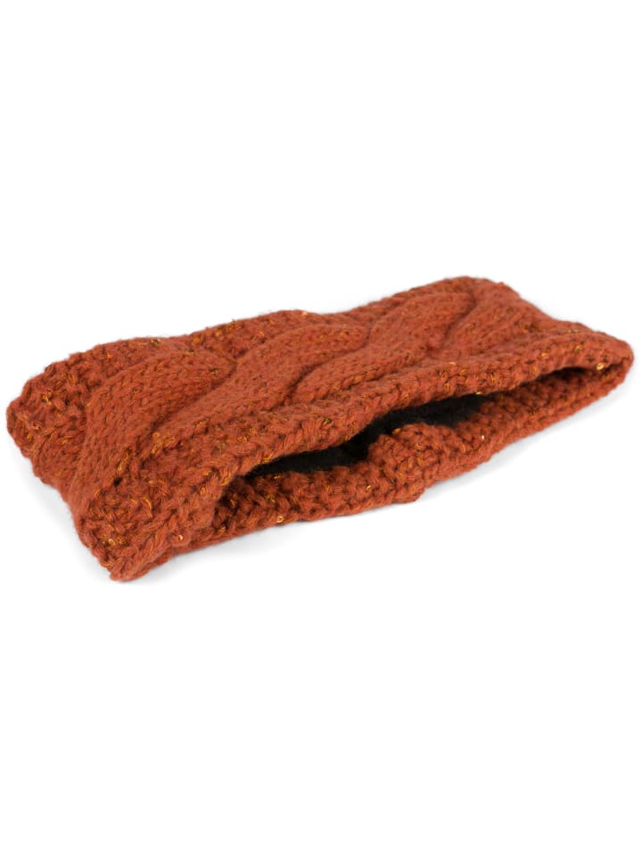 styleBREAKER Strick Stirnband in Cognac günstig kaufen onesize