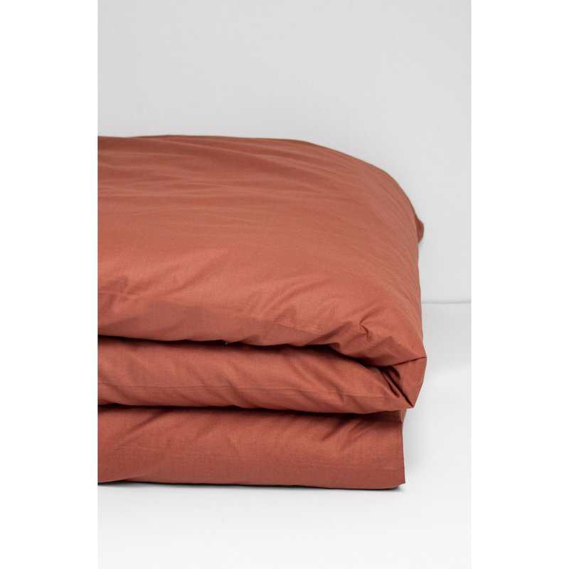 Housse de couette unie en Coton Bio pour lit 1 personne