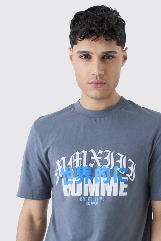 T-Shirt mit Homme Rodeo Drive Print