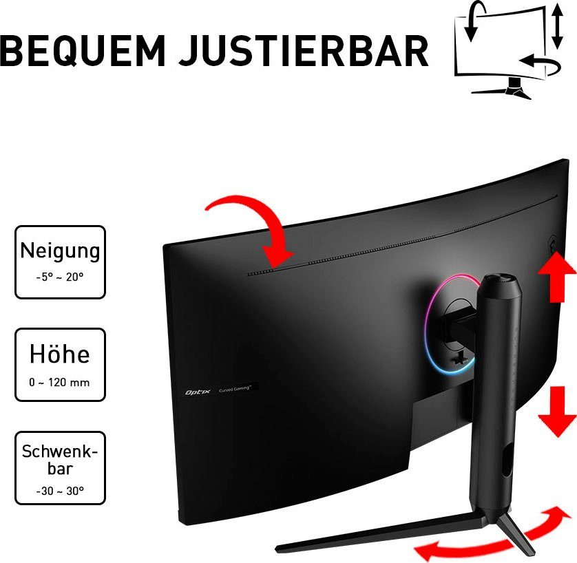 MSI Optix MAG342CQR Curved-Gaming-LED-Monitor (86 cm/34 