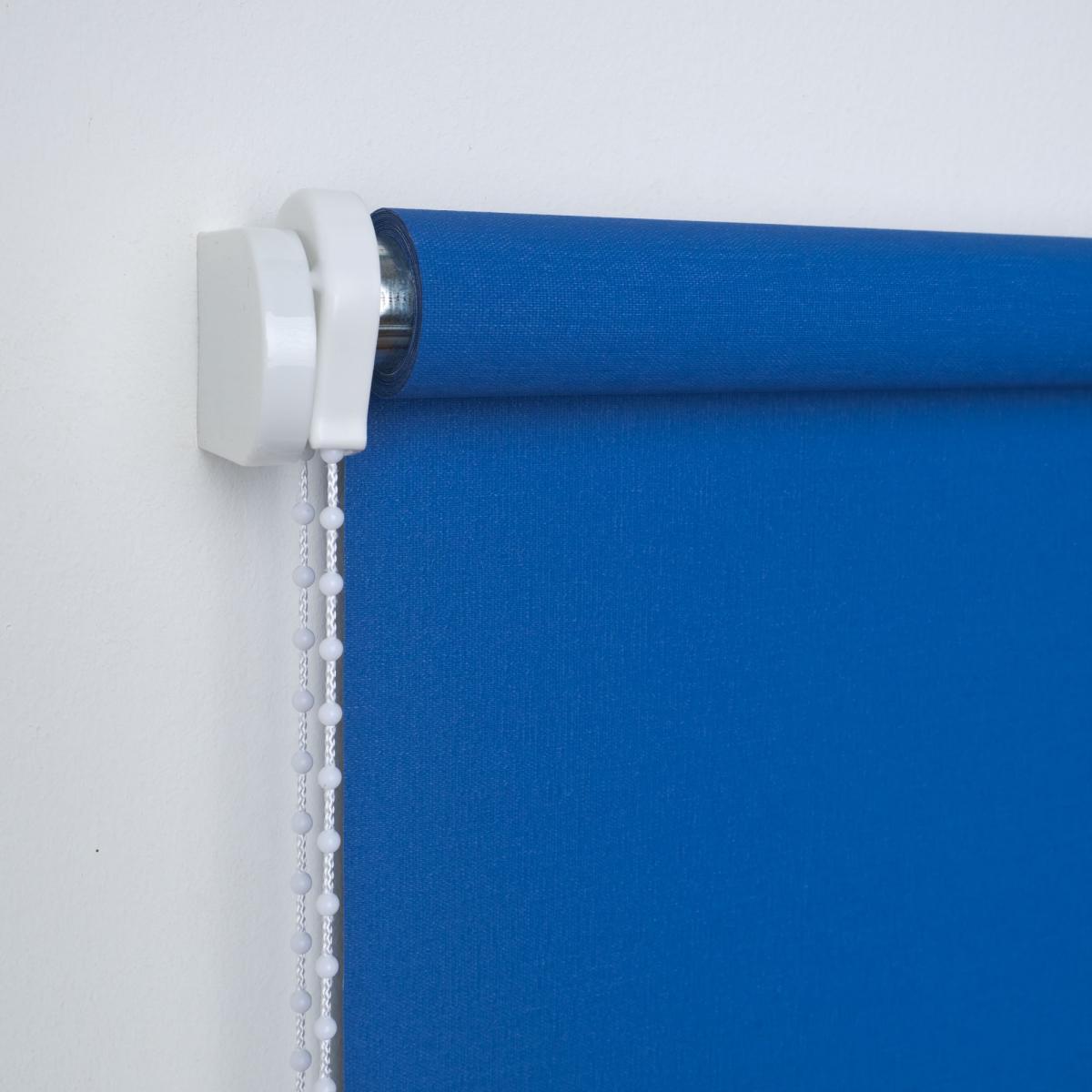 Bella Casa Seitenzugrollo Kettenzugrollo Volantrollo Rollo Klassik lichtdurchlässig 102 x 180 cm blau für Fenster