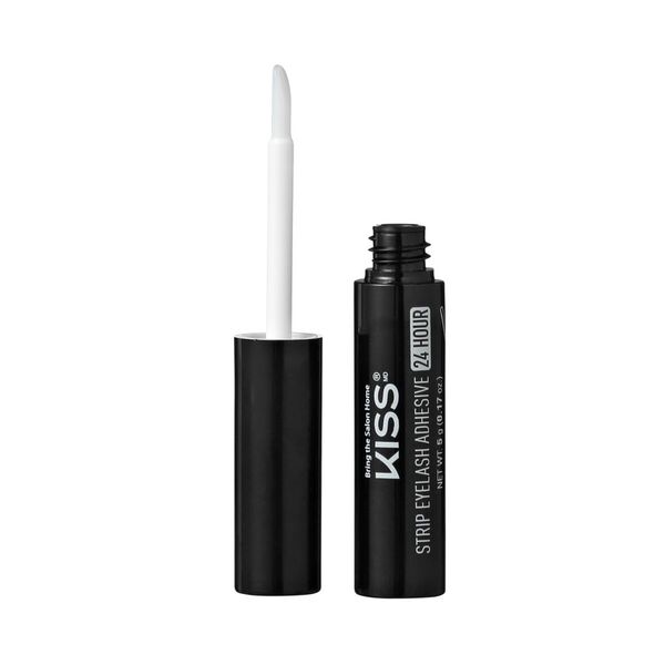 Adhesivo para pestañas Kiss Strip, pegamento transparente para pestañas de 24 horas