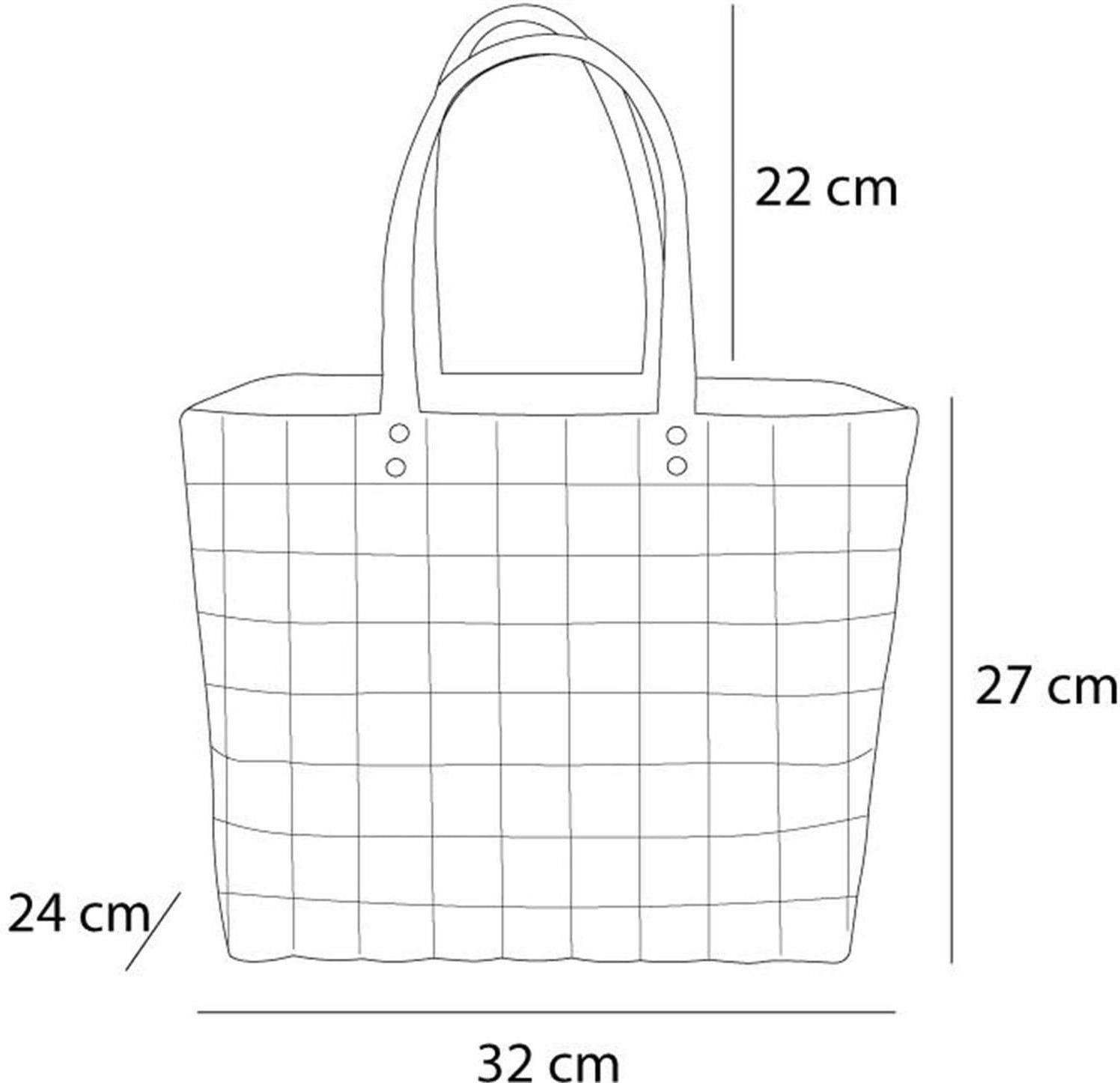normani Einkaufskorb Flechtkorb 20 Liter, 20 l, Shopper aus pflegeleichtem Material