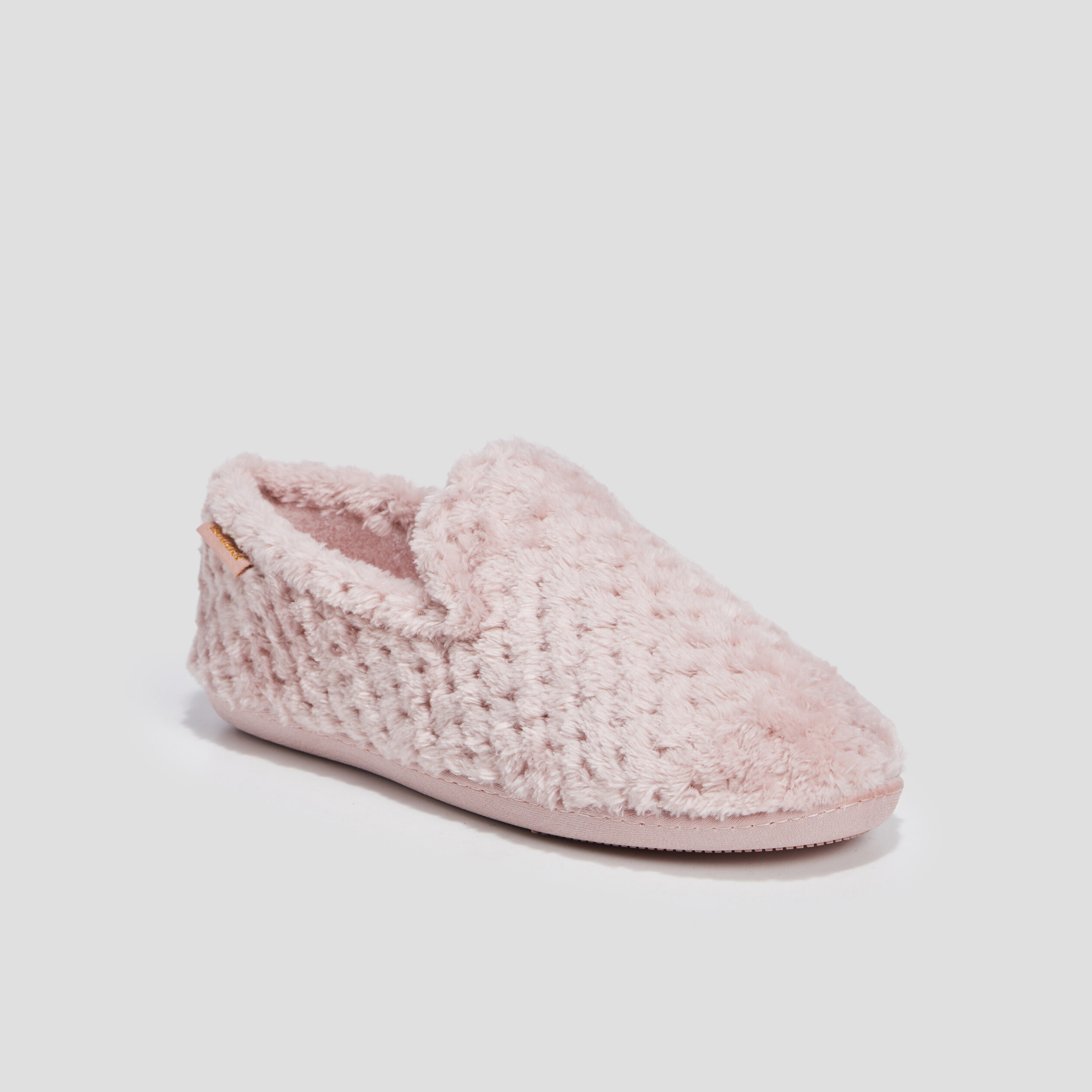 Chaussons Isotoner rose femme | La Halle