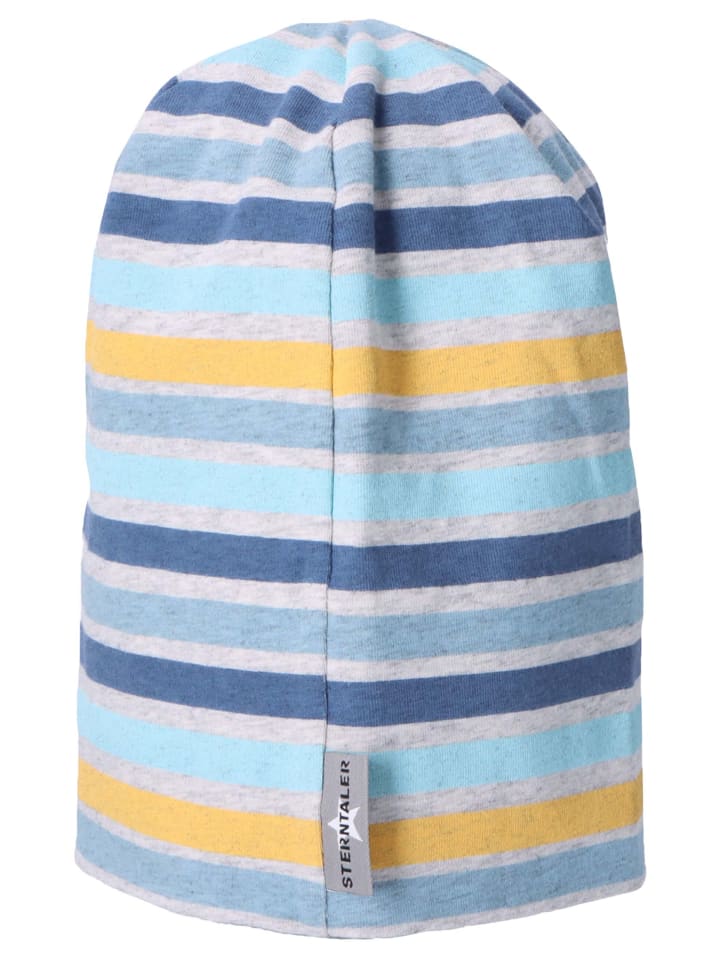 Sterntaler Beanie Streifen in mittelblau günstig kaufen