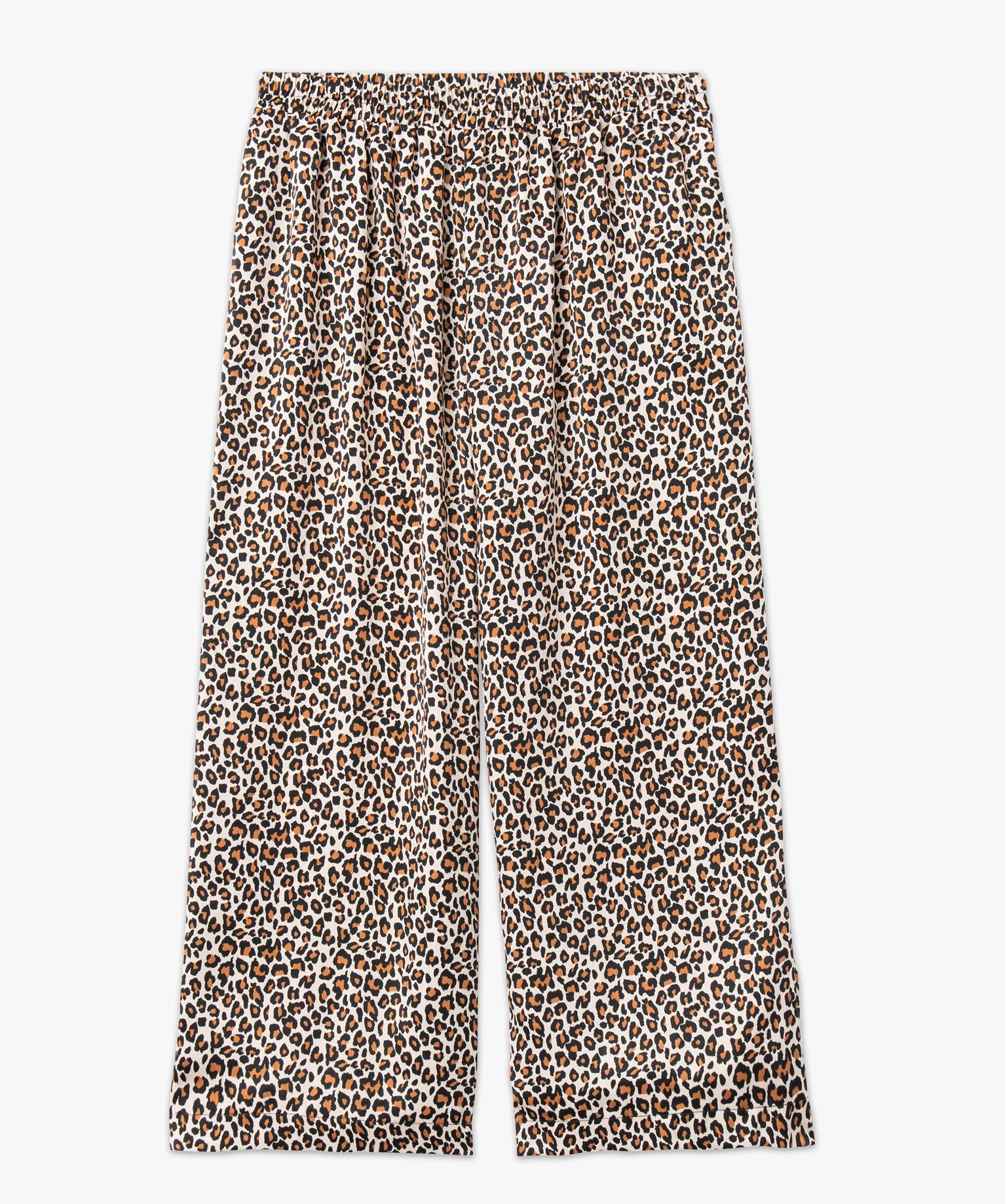 Pantalon ample à motif léopard femme grande taille imprime | GEMO