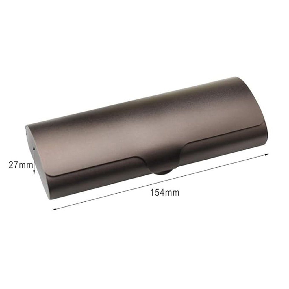 HIBNOPN Brillenetui Brillenetui hardcase Aluminium Lesebrillenetui für Damen und Herren