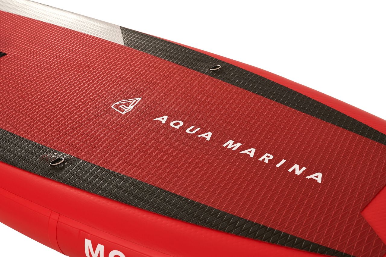 PureHaven Aqua Marina All-Around SUP Board 366x84 cm mit Reißverschlussrucksack Double Action-Pumpe LIQUID AIR Paddel Einschub-Mittelfinne Sicherheitsleine Rot