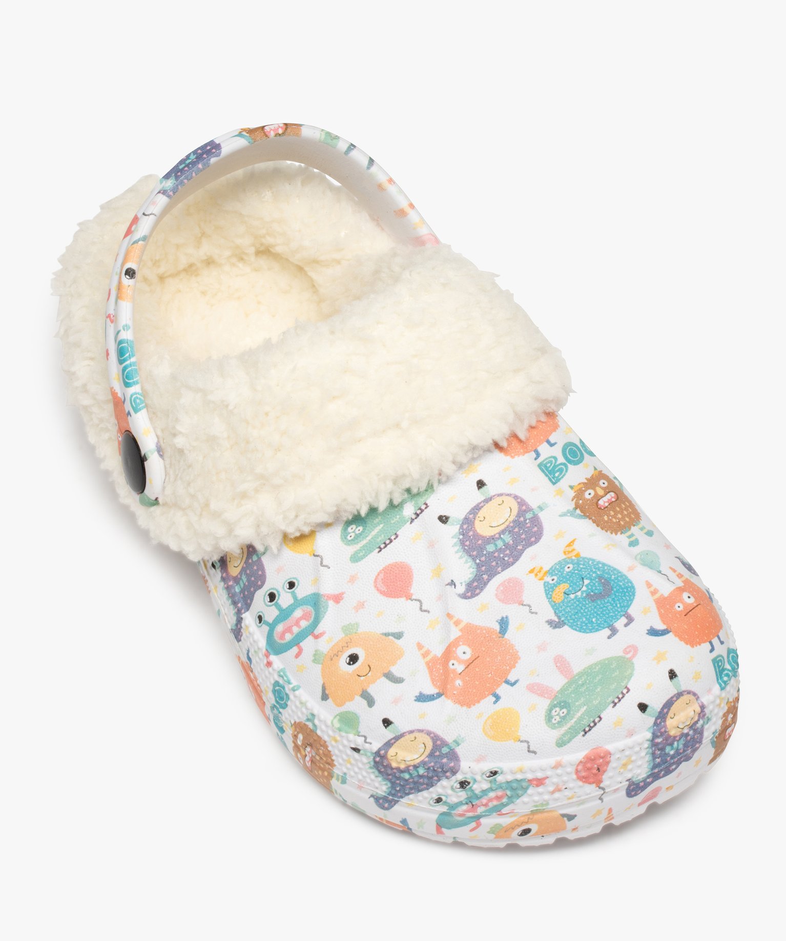 Chaussons Garçon sabots souples doublés sherpa multicolore | GEMO