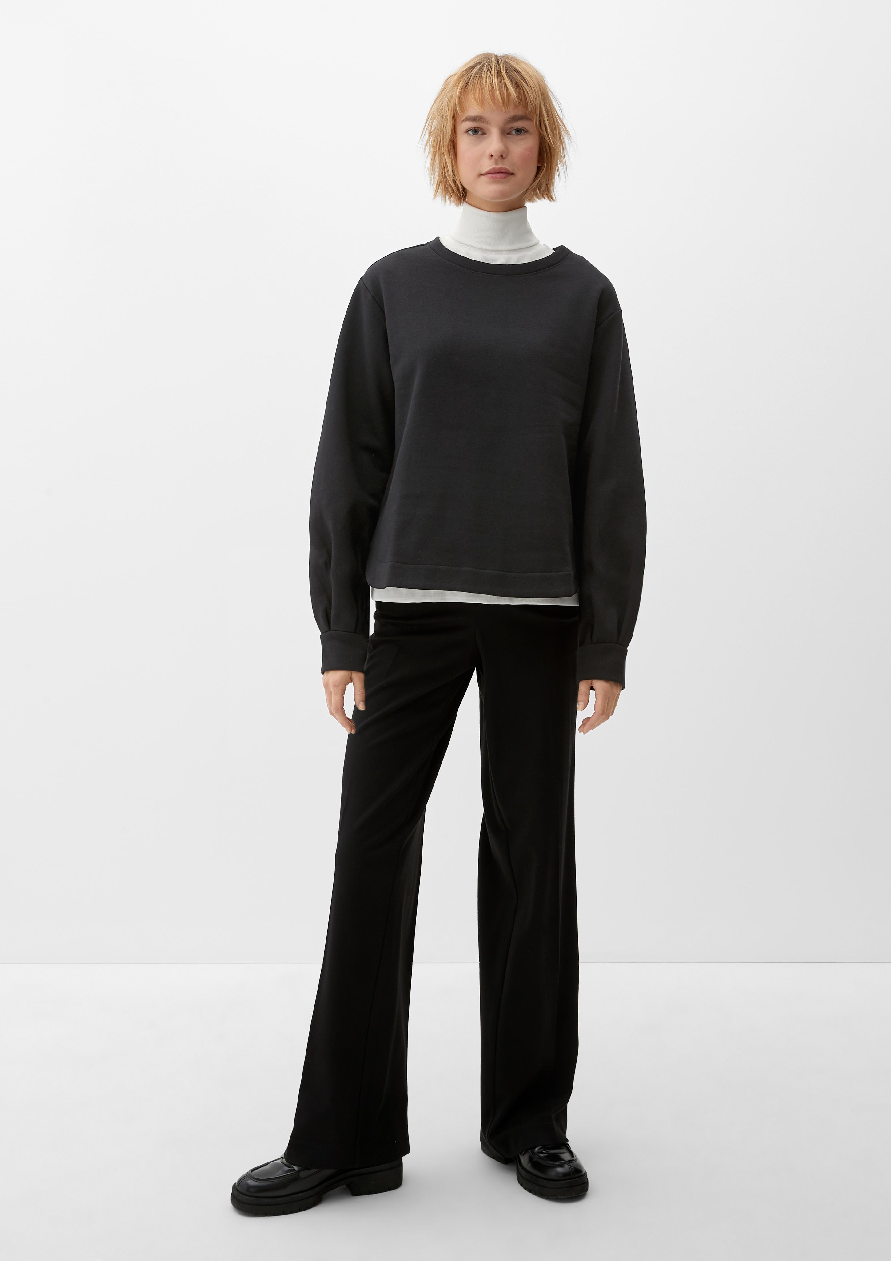 Sweatshirt mit abgerundetem Saum  2121410-9999