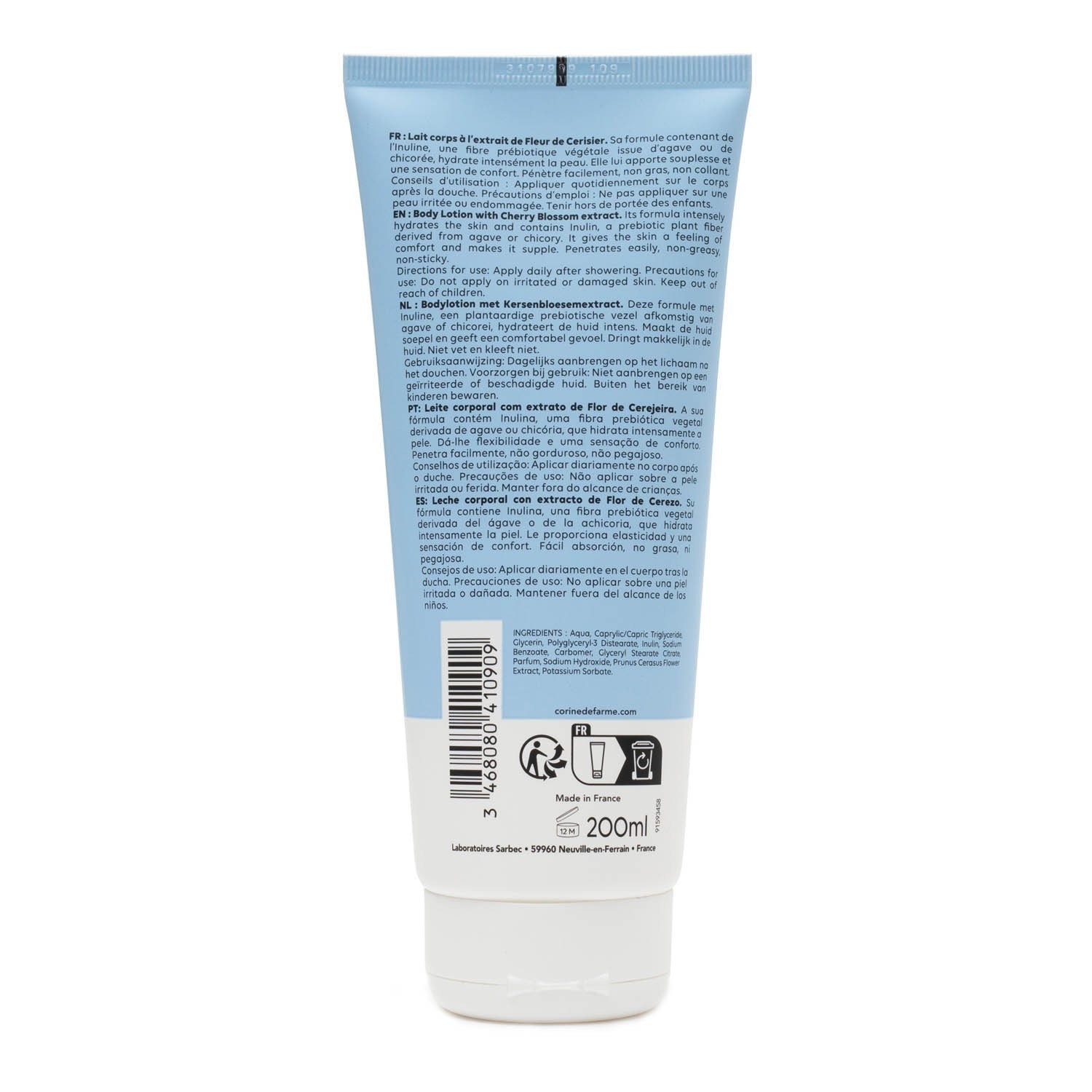 CORINE DE FARME kūno losjonas 200 ml