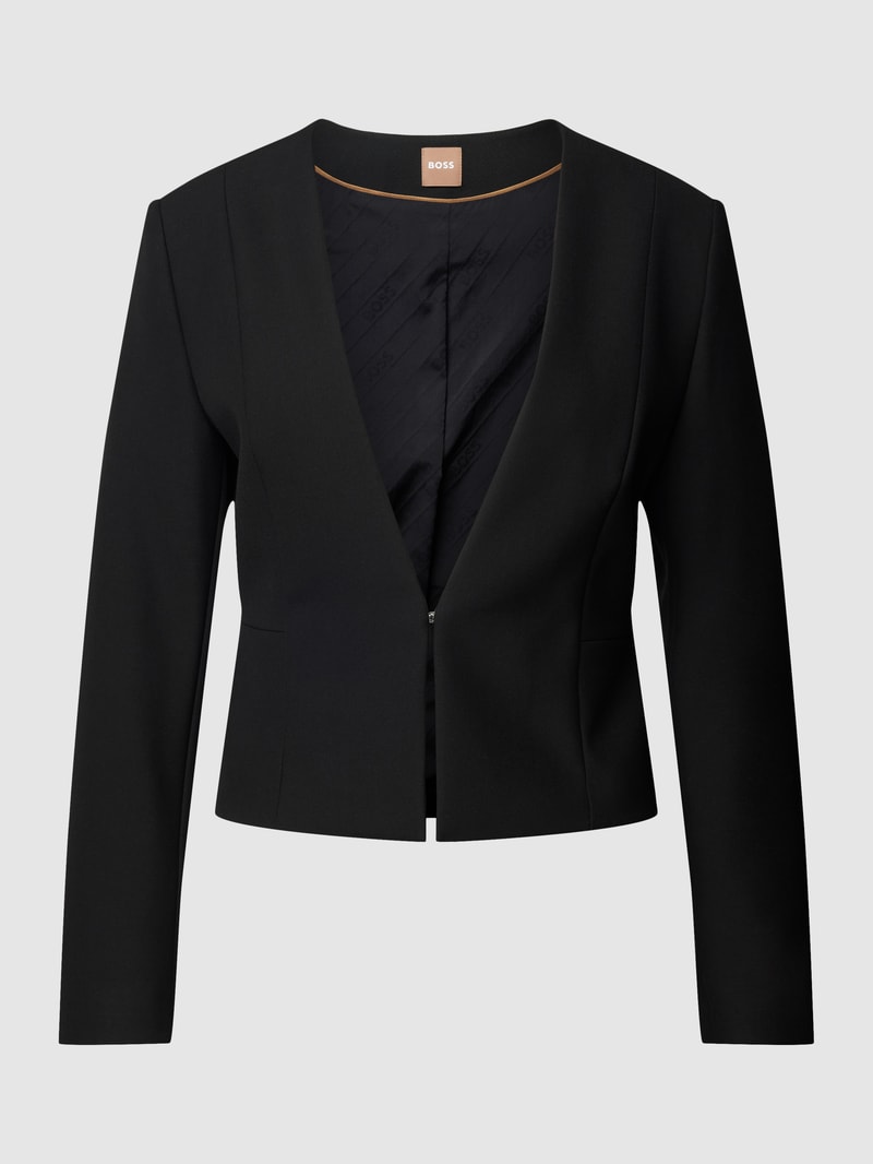Blazer mit V-Ausschnitt Modell 'Jamaisa' in schwarz