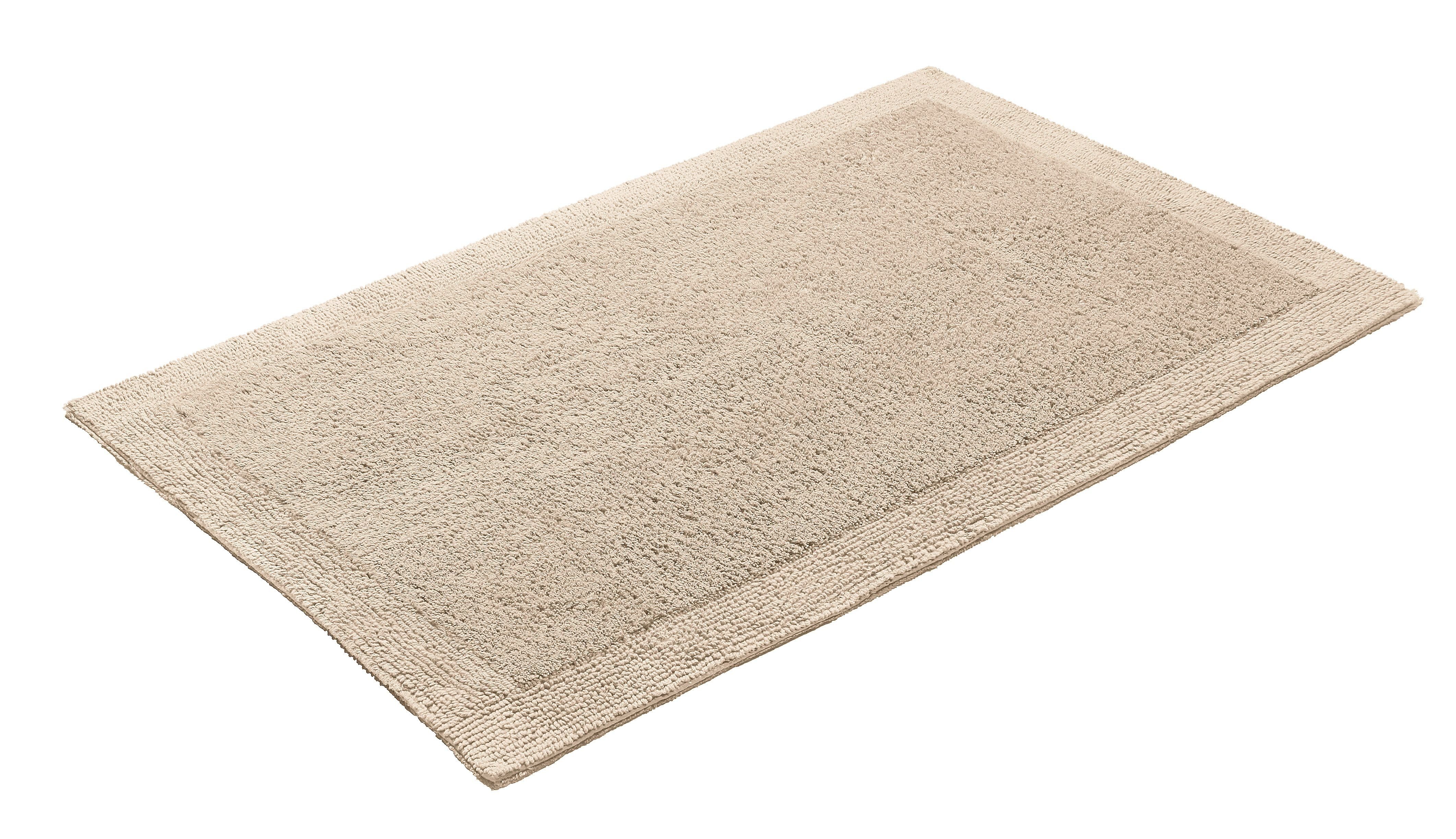 Badematte Kapra Home affaire, Höhe 14 mm, beidseitig nutzbar, fußbodenheizungsgeeignet, schnell trocknend, strapazierfähig, Baumwolle, rechteckig, mit Bordüre, Badteppich, Badematte