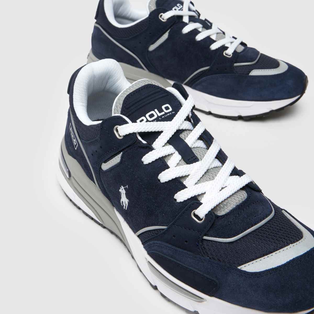 Polo Ralph Lauren Trackster 250 sportcipő sötétkék és fehér színben