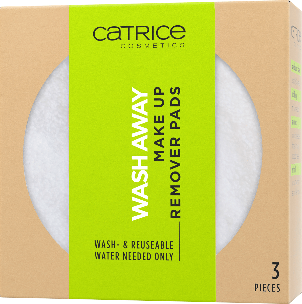 Abschminkpads Wash Away Make Up, 3 St