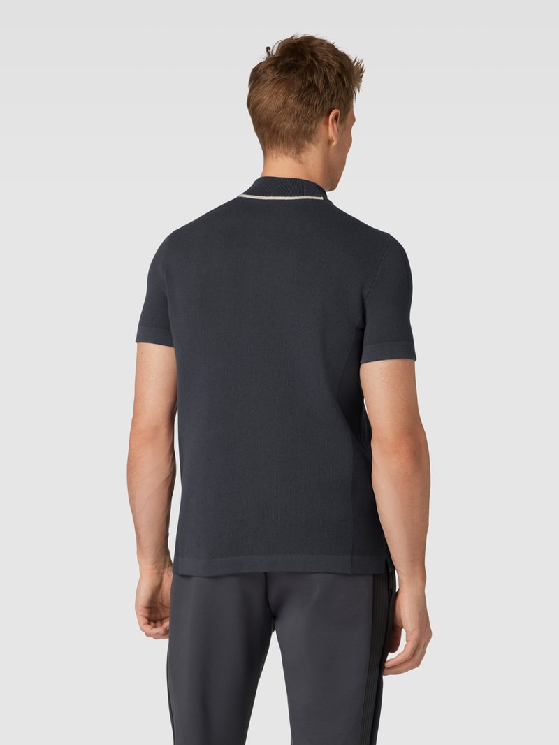 Poloshirt mit Reißverschluss Modell 'Zinos' in graphit