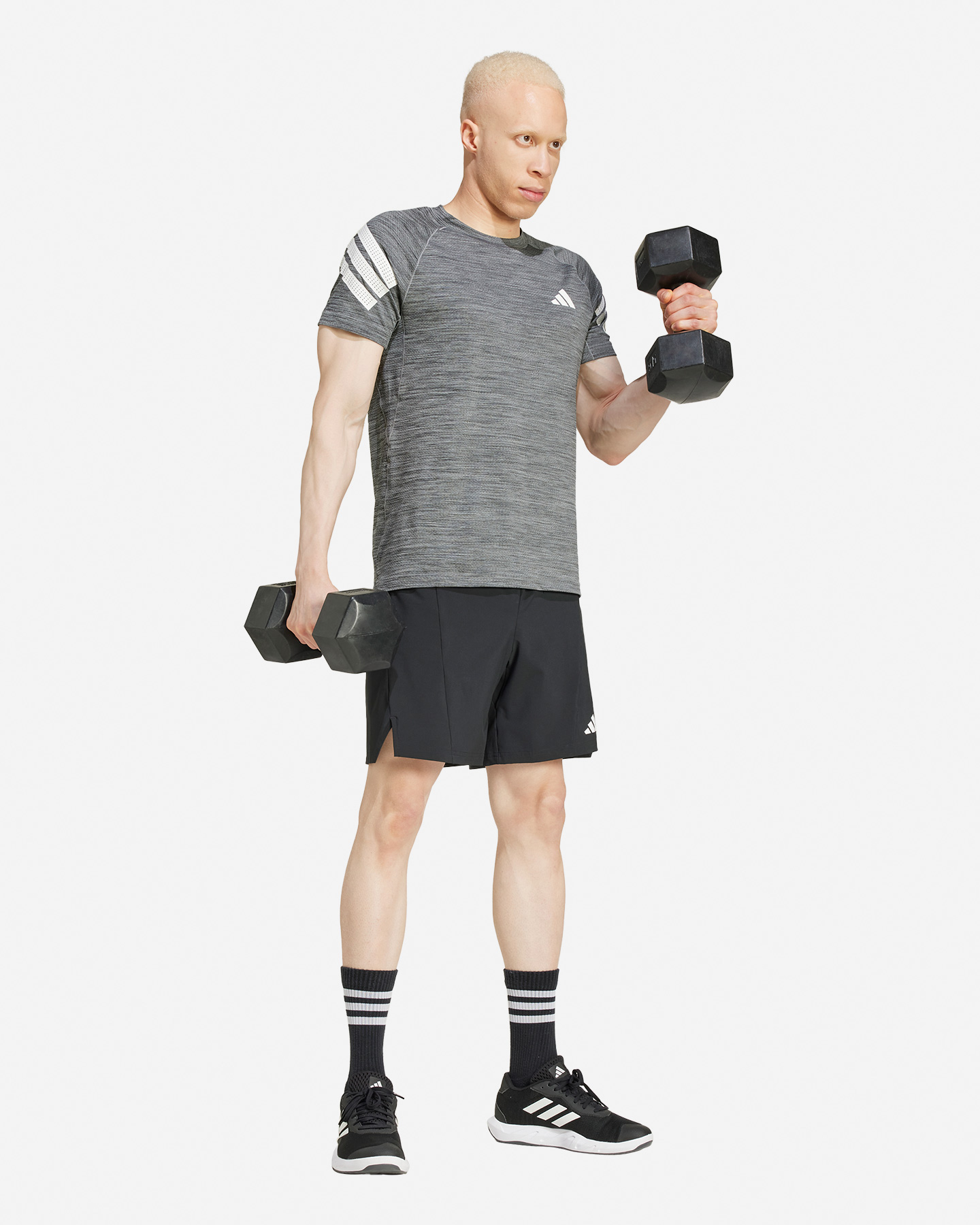 Tréningové nohavice Adidas Gym+ 3stripes M JE5669