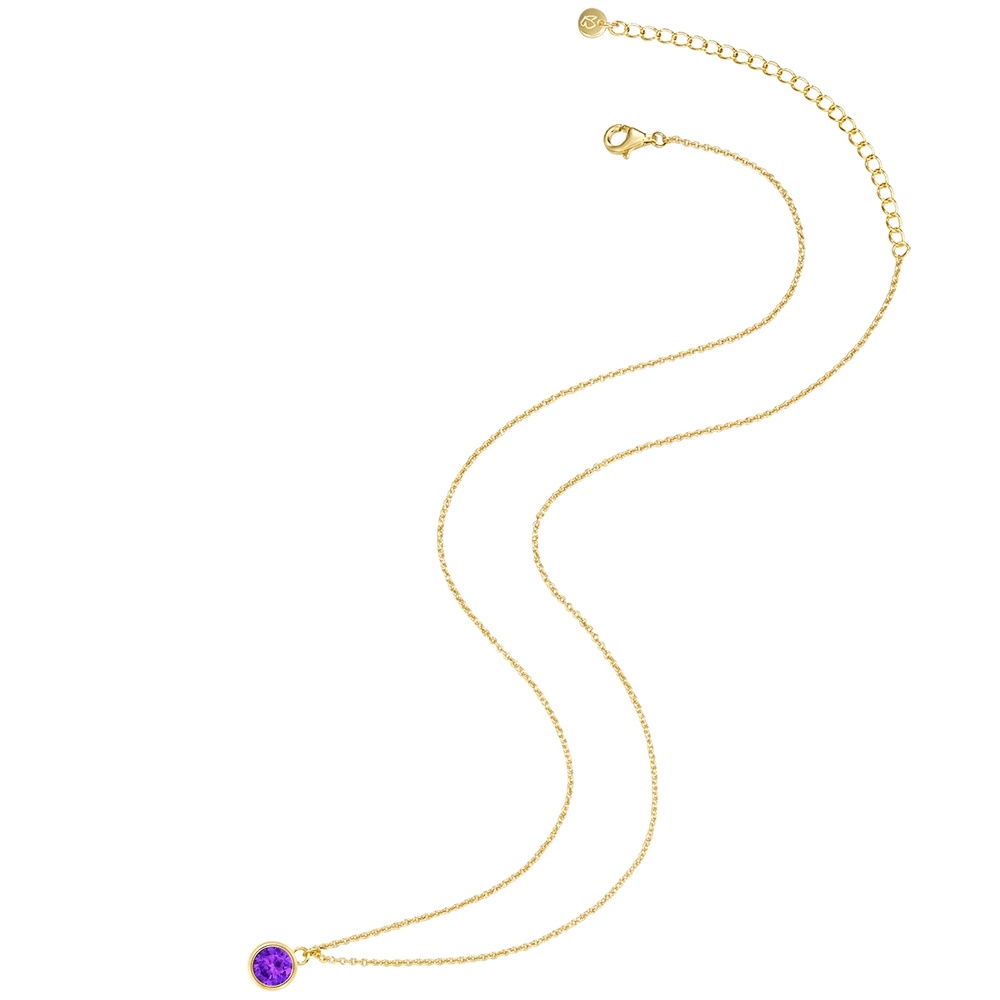 Glanzstücke München Collier en argent Argent sterling Améthyste en Or jaune collier
