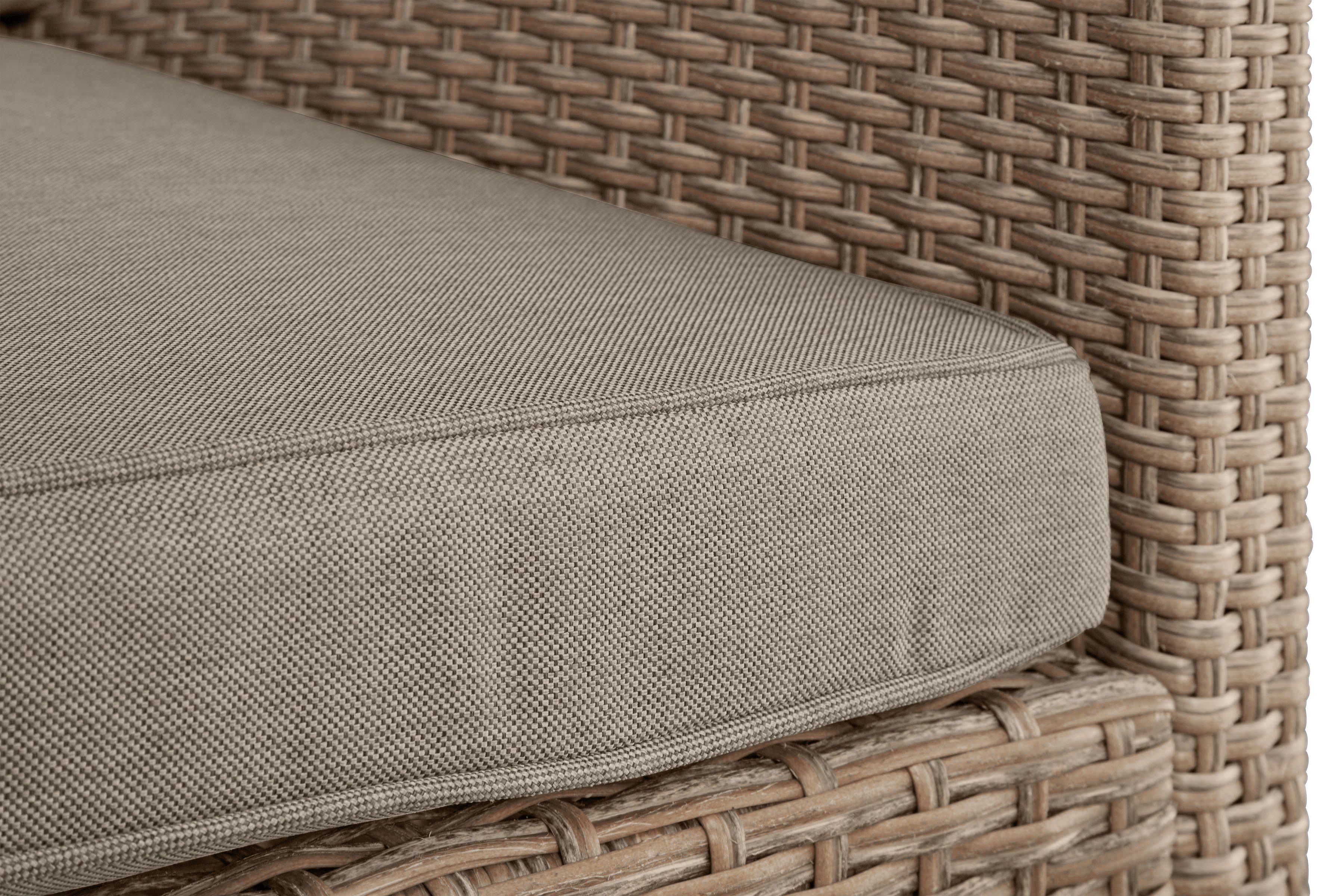 KONIFERA Gartenlounge-Set Rotterdam, (20-tlg), 3 Sofas, 2 Hocker, Tisch 120x82 cm, Polyrattan