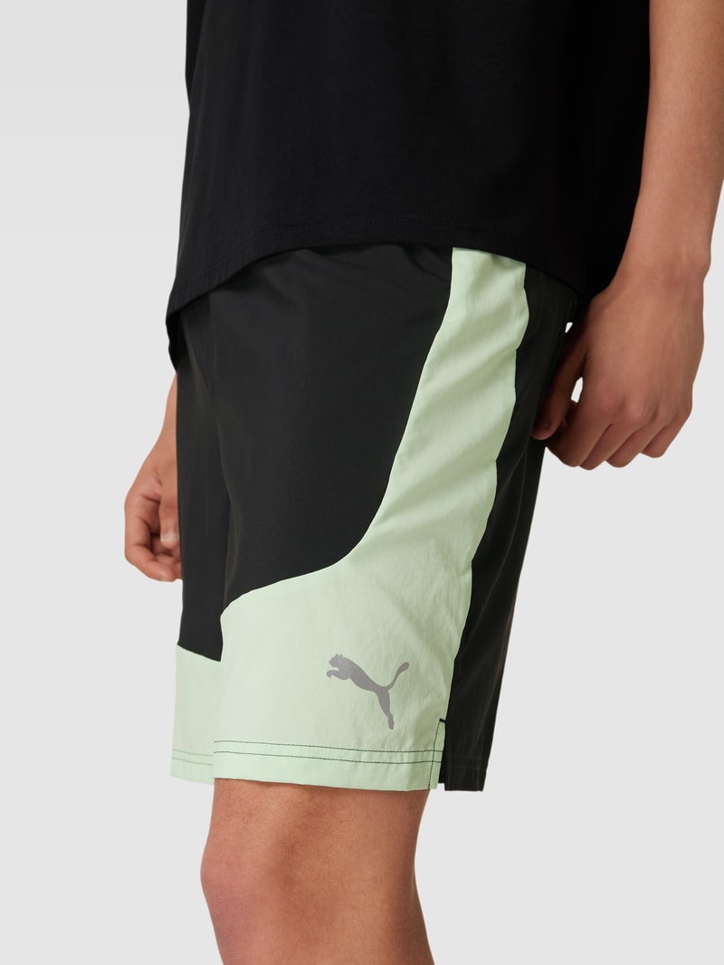 Shorts mit elastischem Bund in mint