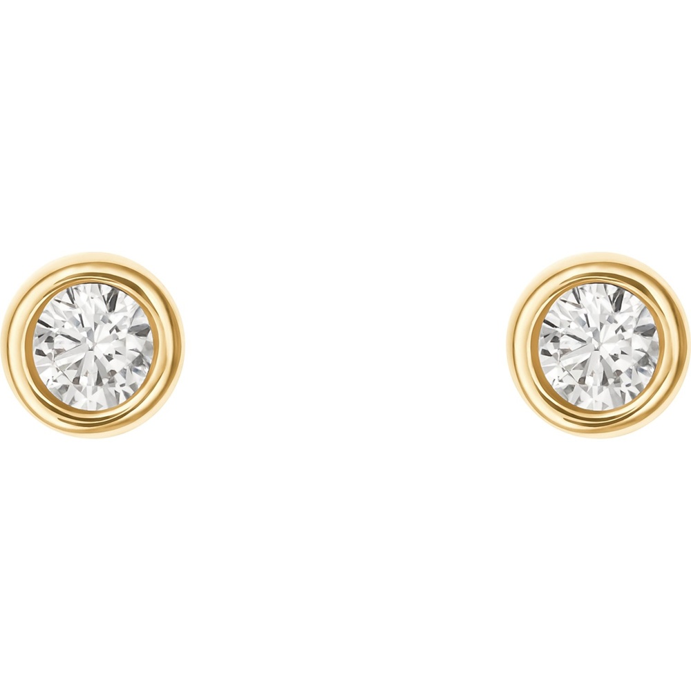 FAVS Boucles d'oreilles à fermoir à poussette 375 Or jaune Boucles d'oreilles