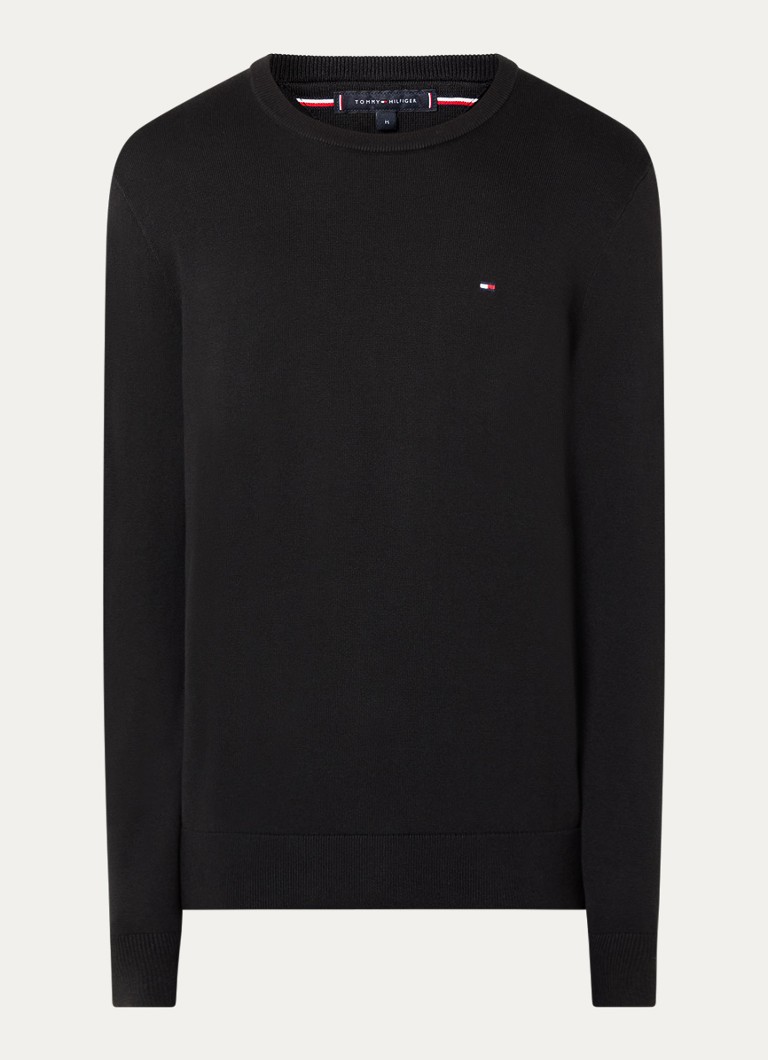 Tommy Hilfiger Essential fine-knit pullover with logo