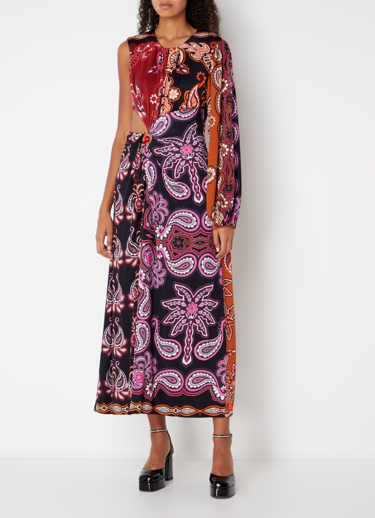 Rochie maxi asimetrică Farm Rio cu crăpături