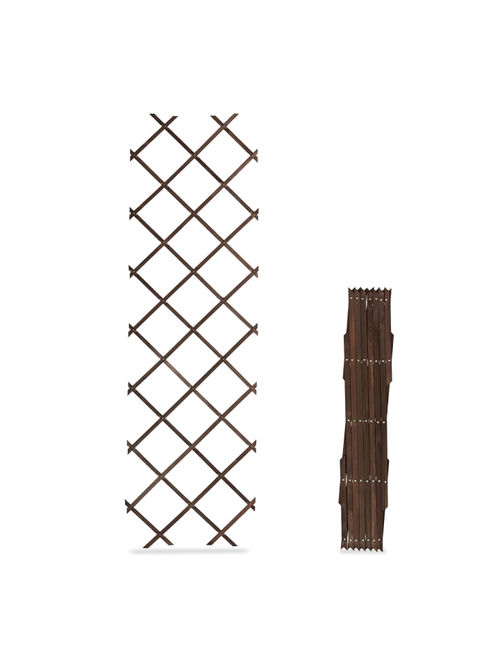 relaxdays 3 x Rankgitter in Braun - (B)60 x (H)180 cm günstig kaufen onesize