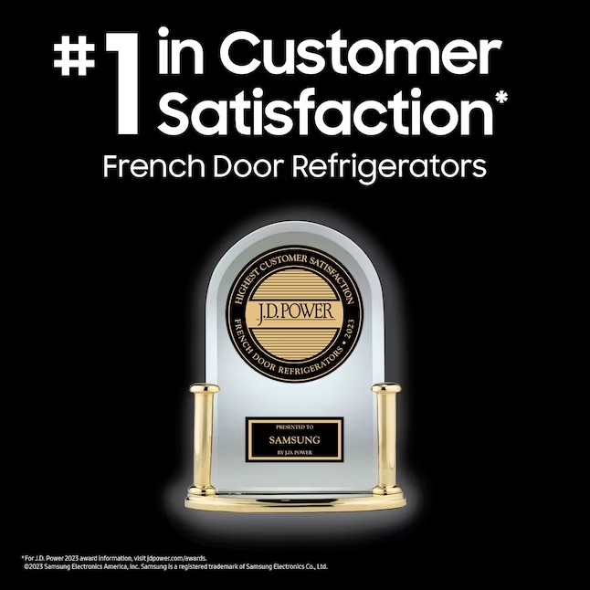 Samsung Mega Capacity 31.5-cu ft Smart French Door Refrigerator with Dual Ice Maker (Fingerprint Resistant Stainless Steel) ENERGY STAR