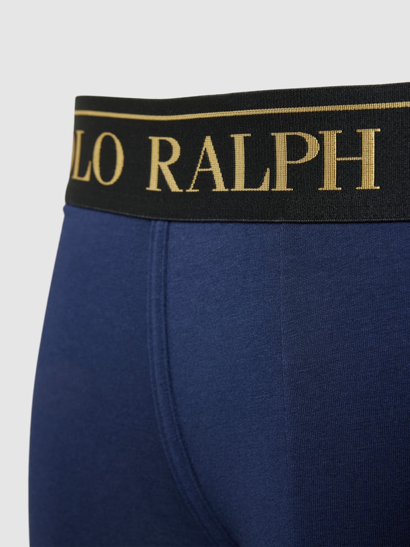 Trunks mit Label-Stitching in dunkelblau