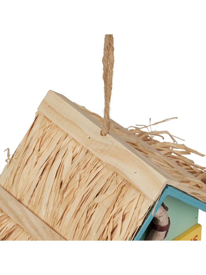 relaxdays Deko Vogelhaus in Bunt - (B)19 x (H)24,5 x (T)13,5 cm günstig kaufen onesize